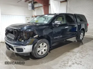 2018 Nissan Titan SV z VIN 1N6AA1E50JN530191, wystawiony jako Copart lot #60124115 z przebiegiem 133 518 mil mil oraz Szkoda całkowita • Salvage title. Historia ofert i sprzedaży dostępna na DreamBid. Obrazek 1.