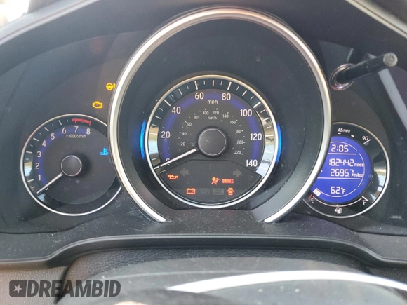 2015 Honda Fit LX with VIN 3HGGK5G52FM726053, listed as a Copart auction lot 81963024 with 182,442 mi miles and Salvage title. Bid and sale history available at DreamBid. Image 9.