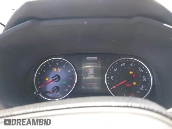 2019 Toyota RAV4 XLE with VIN JTMP1RFV8KD025971, listed as a IAAI auction lot 42673361 with 69,241 mi miles and . Bid and sale history available at DreamBid. Image 7.