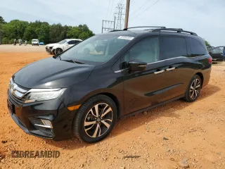 2019 Honda Odyssey Elite with VIN 5FNRL6H99KB008204, listed as a Copart auction lot 55454505 with 32,397 mi miles and Salvage Title. Bid and sale history available at DreamBid. Image 1.