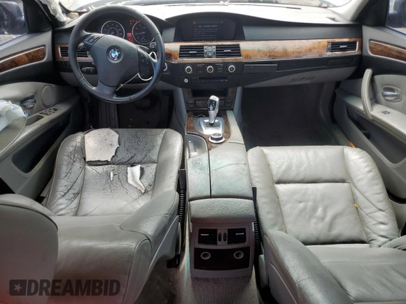2008 BMW 5 Series 528i with VIN WBANU53528CT06591, listed as a Copart auction lot 64806784 with 208,345 mi miles and Salvage Title. Bid and sale history available at DreamBid. Image 8.