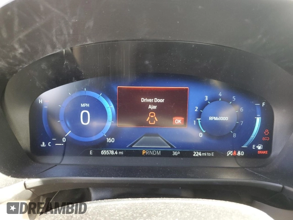 2020 Ford Escape Titanium with VIN 1FMCU9J92LUB45598, listed as a Copart auction lot 42088215 with 65,578 mi miles and Salvage title. Bid and sale history available at DreamBid. Image 9.
