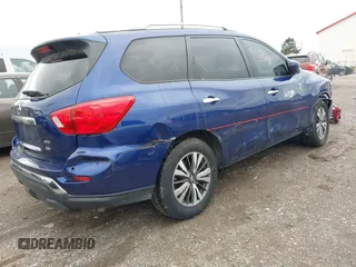 2018 Nissan Pathfinder SV with VIN 5N1DR2MM4JC625898, listed as a IAAI auction lot 41732504 with 118,778 mi miles and . Bid and sale history available at DreamBid. Image 4.