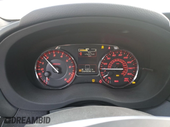 2015 Subaru WRX Premium with VIN JF1VA1D6XF9832835, listed as a Copart auction lot 49466095 with 94,836 mi miles and Salvage Title. Bid and sale history available at carsss.com. Image 9.