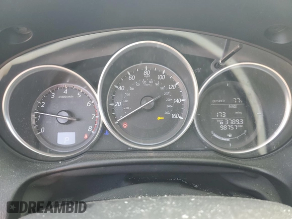 2016 Mazda CX-5 Sport with VIN JM3KE4BY8G0745522, listed as a Copart auction lot 56621825 with 98,757 mi miles and Salvage title. Bid and sale history available at DreamBid. Image 9.