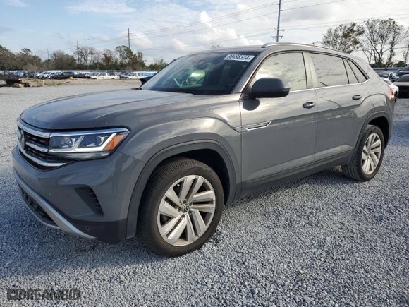 2021 Volkswagen Atlas Cross Sport 3.6L V6 SE w/Technology with VIN 1V2JE2CAXMC217421, listed as a Copart auction lot 85498324 with 64,748 mi miles and Non Repairable. Bid and sale history available at carsss.com. Image 1.