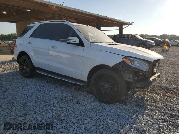 2018 Mercedes-Benz GLE 350 with VIN 4JGDA5HBXJB072987, listed as a Copart auction lot 52498715 with Not provided miles and Salvage title. Bid and sale history available at DreamBid. Image 4.