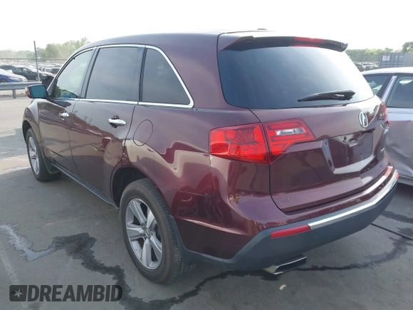 2013 Acura MDX Tech Pkg with VIN 2HNYD2H39DH513891, listed as a IAAI auction lot 42096768 with 272,671 mi miles. Bid and sale history available at carsss.com. Image 3.