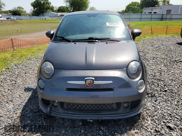 2015 FIAT 500 Abarth z VIN 3C3CFFFH1FT508103, wystawiony jako Copart lot #59267965 z przebiegiem 108 068 mil mil oraz Szkoda całkowita • Salvage title. Historia ofert i sprzedaży dostępna na DreamBid. Obrazek 5.