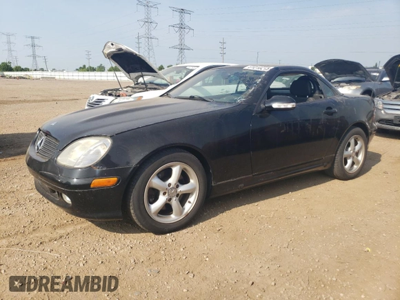 2003 Mercedes-Benz SLK 320 with VIN WDBKK65F43F284008, listed as a Copart auction lot 61010215 with 81,179 mi miles and Clean title. Bid and sale history available at DreamBid. Image 1.