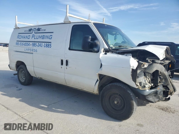 2011 Ford Econoline Cargo Commercial with VIN 1FTNE1EW9BDA90254, listed as a Copart auction lot 41644605 with Not Provided miles and Salvage Title. Bid and sale history available at DreamBid. Image 4.