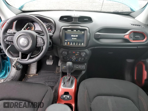 2022 Jeep Renegade Trailhawk with VIN ZACNJDC13NPN65405, listed as a Copart auction lot 78290924 with 29,195 mi miles and Salvage Title. Bid and sale history available at DreamBid. Image 8.