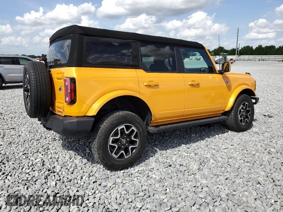 2021 Ford Bronco with VIN 1FMEE5BP5MLA90132, listed as a Copart auction lot 51509545 with 22,742 mi miles and Salvage Title. Bid and sale history available at carsss.com. Image 3.