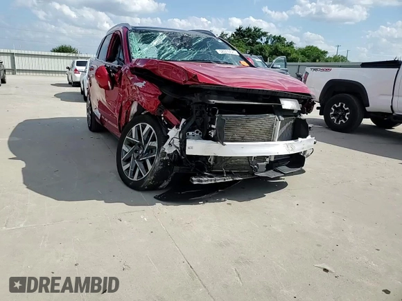 2023 Hyundai Santa Fe Calligraphy with VIN 5NMS54AL2PH581795, listed as a Copart auction lot 58316625 with 23,123 mi miles and Salvage title. Bid and sale history available at DreamBid. Image 13.
