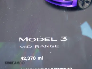 2018 Tesla Model 3 Long Range Battery with VIN 5YJ3E1EA5JF171948, listed as a IAAI auction lot 41993887 with 42,370 mi miles and . Bid and sale history available at DreamBid. Image 14.