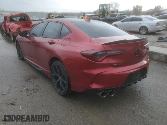 2021 Acura TLX Type S with VIN 19UUB7F03MA001317, listed as a Copart auction lot 80432464 with 19,683 mi miles and Salvage Title. Bid and sale history available at carsss.com. Image 2.