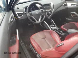 2012 Hyundai Veloster w/Red Int with VIN KMHTC6AD6CU026250, listed as a Copart auction lot 73139464 with 215,374 mi miles and Clean title. Bid and sale history available at DreamBid. Image 8.