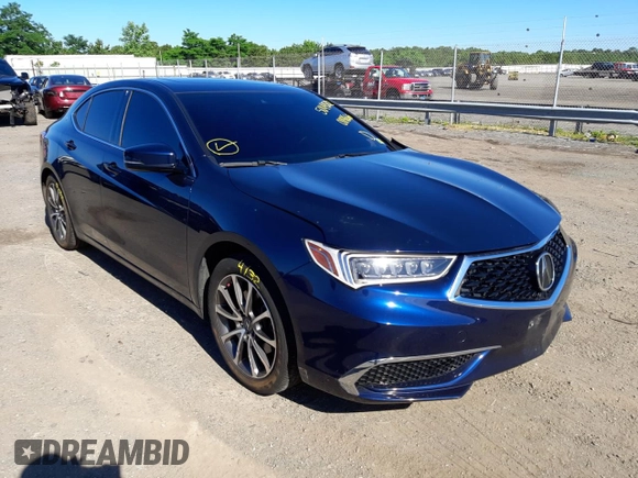 2018 Acura TLX with VIN 19UUB2F31JA009666, listed as a Copart auction lot 50445212 with 76,682 mi miles. Bid and sale history available at carsss.com. Image 1.