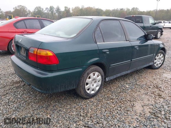 2000 Honda Civic VP with VIN 2HGEJ6615YH603265, listed as a IAAI auction lot 40861514 with 186,694 mi miles. Bid and sale history available at carsss.com. Image 4.
