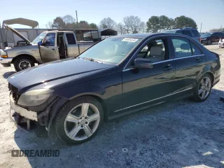 2011 Mercedes-Benz C 300 Sport with VIN WDDGF5EB8BA420273, listed as a Copart auction lot 46604535 with 155,943 mi miles and Salvage Title. Bid and sale history available at DreamBid. Image 1.