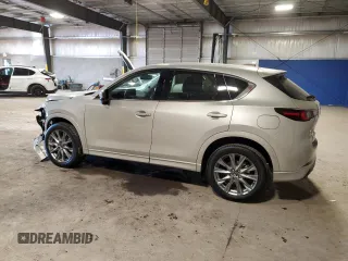 2025 Mazda CX-5 2.5 S Premium Plus Package with VIN JM3KFBEM2S0543357, listed as a Copart auction lot 41458725 with 5,600 mi miles and Salvage Title. Bid and sale history available at carsss.com. Image 2.