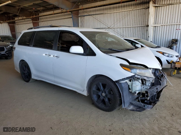 2015 Toyota Sienna SE with VIN 5TDXK3DC6FS678918, listed as a Copart auction lot 50451835 with 194,349 mi miles and Salvage Title. Bid and sale history available at carsss.com. Image 4.