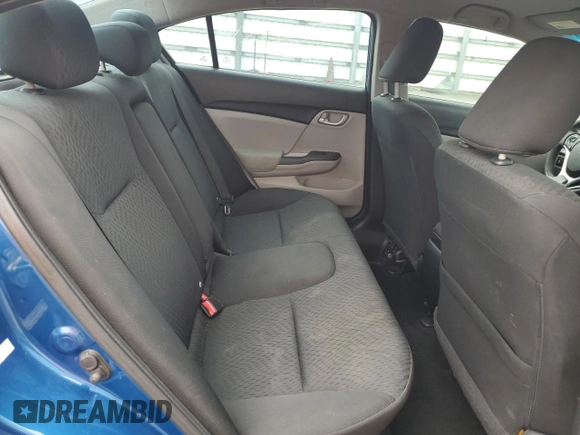 2013 Honda Civic LX z VIN 19XFB2F58DE073892, wystawiony jako Copart lot #59929815 z przebiegiem 166 562 mil mil oraz Szkoda całkowita • Salvage title. Historia ofert i sprzedaży dostępna na DreamBid. Obrazek 10.
