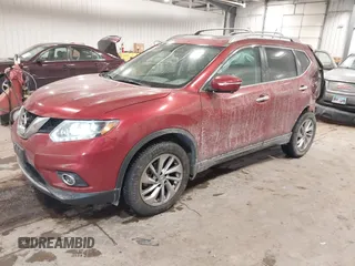 2015 Nissan Rogue SL with VIN 5N1AT2MV8FC754666, listed as a IAAI auction lot 41105253 with 74,547 mi miles. Bid and sale history available at carsss.com. Image 2.