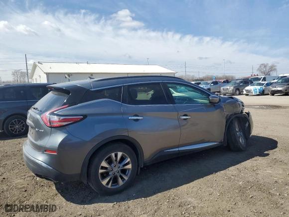 2015 Nissan Murano SV with VIN 5N1AZ2MH1FN233429, listed as a Copart auction lot 50304795 with 103,429 mi miles and Salvage Title. Bid and sale history available at carsss.com. Image 3.