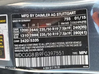 2015 Mercedes-Benz GLK 350 with VIN WDCGG8JB9FG397551, listed as a Copart auction lot 72570224 with 175,404 mi miles and Clean Title. Bid and sale history available at DreamBid. Image 12.