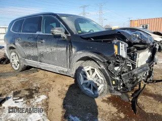 2024 Kia Telluride EX with VIN 5XYP3DGC2RG547470, listed as a Copart auction lot 42578195 with 7,193 mi miles and Salvage Title. Bid and sale history available at carsss.com. Image 4.