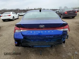 2022 Hyundai Elantra SEL with VIN KMHLM4AG4NU321006, listed as a Copart auction lot 50836235 with 45,307 mi miles and Salvage Title. Bid and sale history available at DreamBid. Image 6.