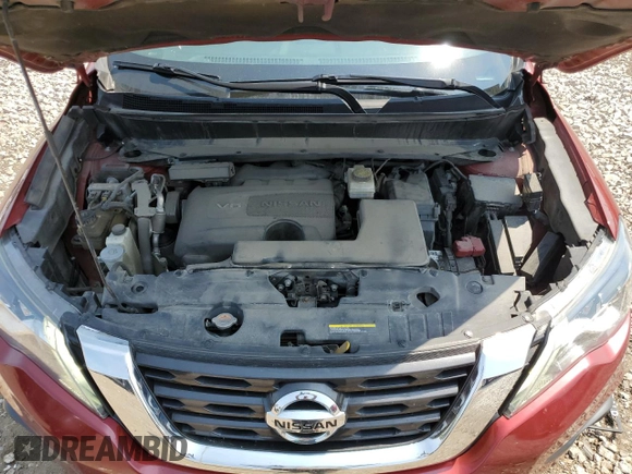 2018 Nissan Pathfinder S with VIN 5N1DR2MN7JC614550, listed as a Copart auction lot 60721215 with 135,189 mi miles and Salvage title. Bid and sale history available at DreamBid. Image 12.