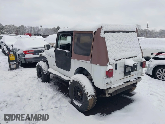 1993 Jeep Wrangler with VIN 1J4FY29S8PP250438, listed as a IAAI auction lot 41552113 with 158,020 mi miles. Bid and sale history available at carsss.com. Image 3.