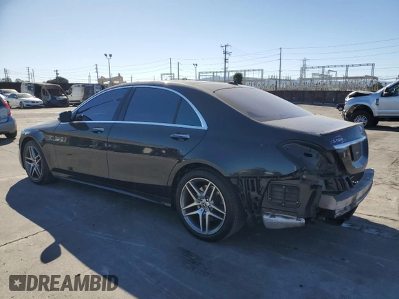 2020 Mercedes-Benz S-Class S 560 with VIN WDDUG8DB0LA516015, listed as a Copart auction lot 79320884 with 104,844 mi miles and Salvage Title. Bid and sale history available at carsss.com. Image 2.