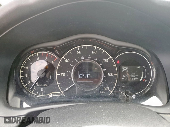 2017 Nissan Note SL with VIN 3N1CE2CP0HL367470, listed as a Copart auction lot 58926575 with 129,480 mi miles and Salvage title. Bid and sale history available at DreamBid. Image 9.
