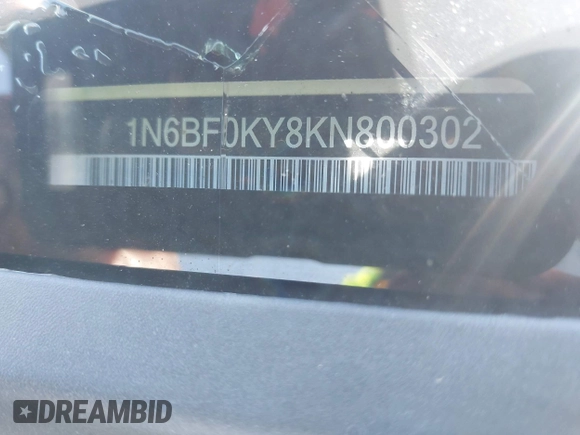 2019 Nissan NV Cargo SV с VIN 1N6BF0KY8KN800302, выставлен на аукционе IAAI как лот 42332925 с пробегом 165 995 миль миль и . История ставок и продаж доступна на DreamBid. Изображение 9.