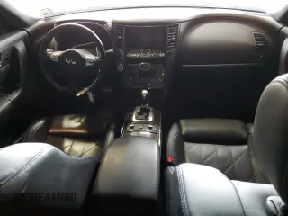 2017 Infiniti QX70 with VIN JN8CS1MU0HM141332, listed as a Copart auction lot 37035124 with 110,791 mi miles and Salvage title. Bid and sale history available at DreamBid. Image 8.