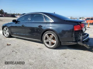 2013 Audi A8 3.0L with VIN WAUAGAFD0DN002546, listed as a Copart auction lot 81145504 with 107,079 mi miles and Salvage title. Bid and sale history available at DreamBid. Image 2.