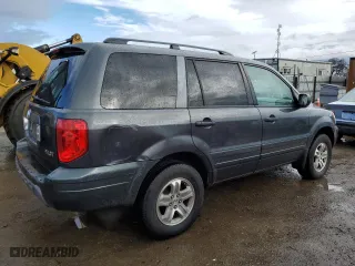 2005 Honda Pilot EX-L with RES with VIN 2HKYF18655H521404, listed as a Copart auction lot 44224195 with 177,999 mi miles and Salvage Title. Bid and sale history available at carsss.com. Image 3.