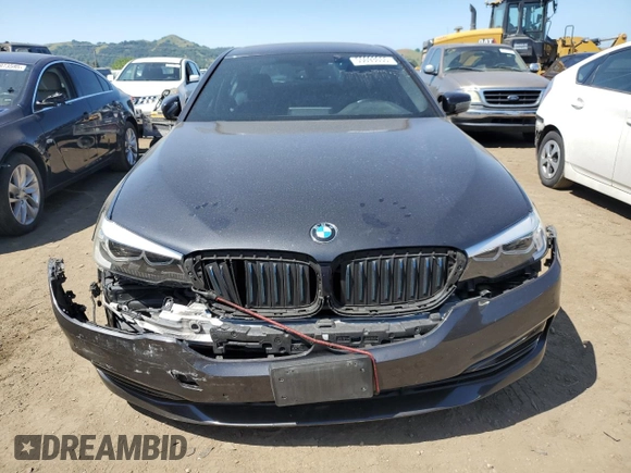 2018 BMW 5 Series 530e with VIN WBAJA9C52JB249402, listed as a Copart auction lot 55093055 with 117,033 mi miles and Salvage title. Bid and sale history available at DreamBid. Image 5.