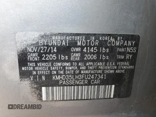 2015 Hyundai Elantra GT with VIN KMHD35LH3FU247341, listed as a Copart auction lot 70271654 with 50,369 mi miles and Salvage Title. Bid and sale history available at carsss.com. Image 13.