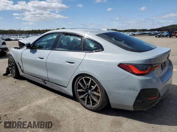 2023 BMW i4 M50 z VIN WBY33AW03PFR42535, wystawiony jako Copart lot #51499445 z przebiegiem 15 248 mil mil oraz Szkoda całkowita • Salvage title. Historia ofert i sprzedaży dostępna na DreamBid. Obrazek 2.