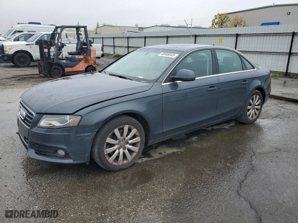 2009 Audi A4 2.0T Prem Plus with VIN WAUSF78K09A094715, listed as a Copart auction lot 48566845 with 112,252 mi miles and Clean Title. Bid and sale history available at carsss.com. Image 1.