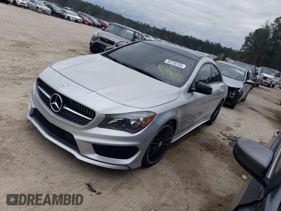 2016 Mercedes-Benz CLA 250 with VIN WDDSJ4EB9GN303806, listed as a Copart auction lot 40735154 with 50,591 mi miles and . Bid and sale history available at DreamBid. Image 1.