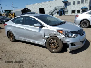 2013 Hyundai Elantra GLS with VIN 5NPDH4AE4DH262205, listed as a Copart auction lot 58466865 with 94,201 mi miles and Salvage title. Bid and sale history available at DreamBid. Image 4.