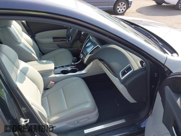 2016 Acura TLX with VIN 19UUB1F37GA009304, listed as a IAAI auction lot 41558307 with 39,567 mi miles. Bid and sale history available at carsss.com. Image 5.