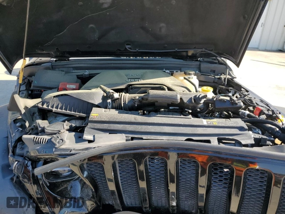 2021 Jeep Wrangler Unlimited Willys with VIN 1C4HJXDG4MW529583, listed as a Copart auction lot 53329625 with 119,697 mi miles and Salvage title. Bid and sale history available at DreamBid. Image 11.