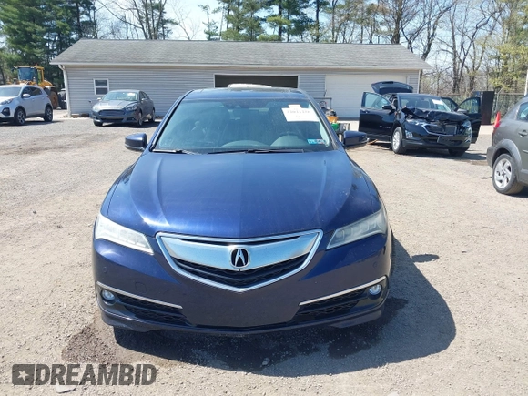 2015 Acura TLX V6 Advance with VIN 19UUB3F75FA002753, listed as a IAAI auction lot 42021250 with 135,225 mi miles. Bid and sale history available at carsss.com. Image 12.
