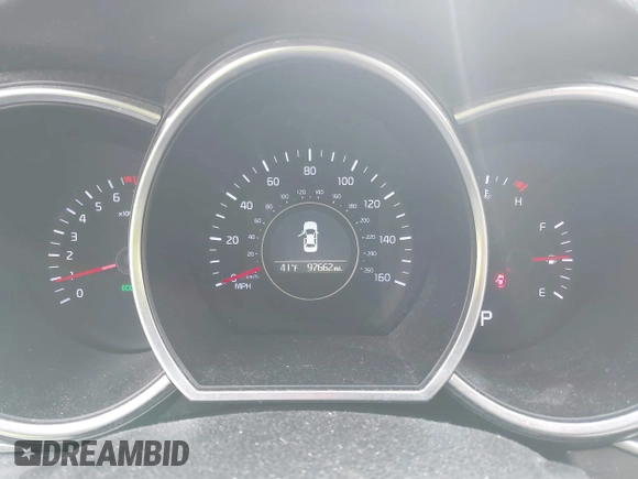 2014 Kia Optima LX with VIN 5XXGM4A71EG289837, listed as a IAAI auction lot 41418069 with 97,662 mi miles. Bid and sale history available at carsss.com. Image 7.